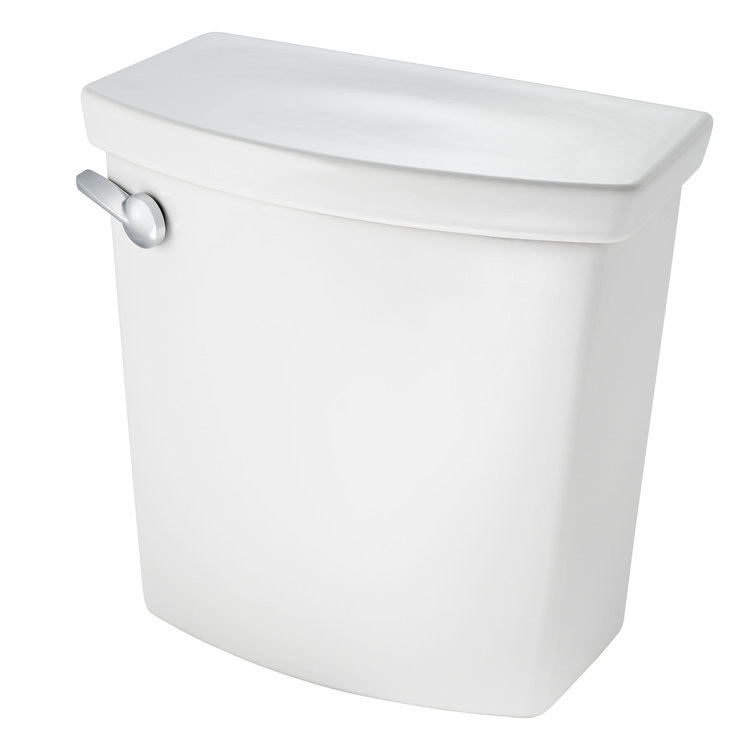 White Vitreous China Dual Flush Toilet Tank