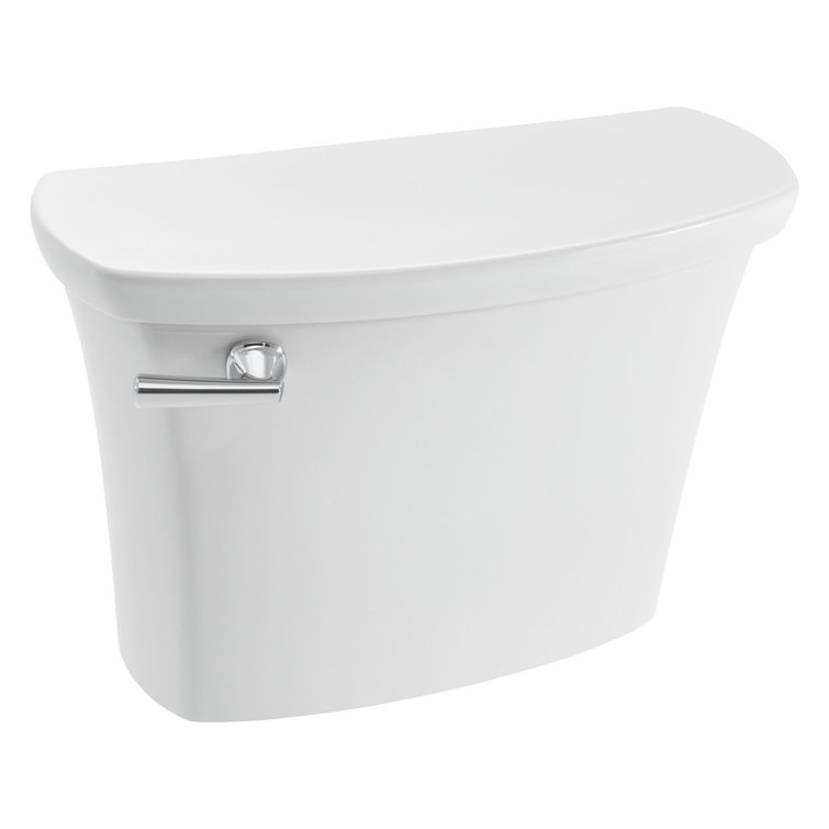 White Elongated High Efficiency Dual Flush Toilet Tank