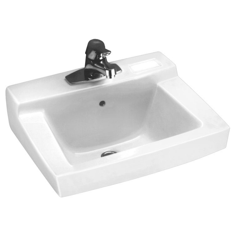 Declyn 17'' White Ceramic Wall-Mount Bathroom Sink