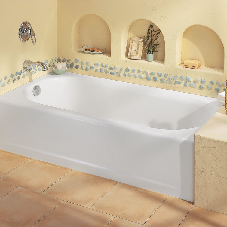 Princeton 61'' White Cast Iron Alcove Bathtub