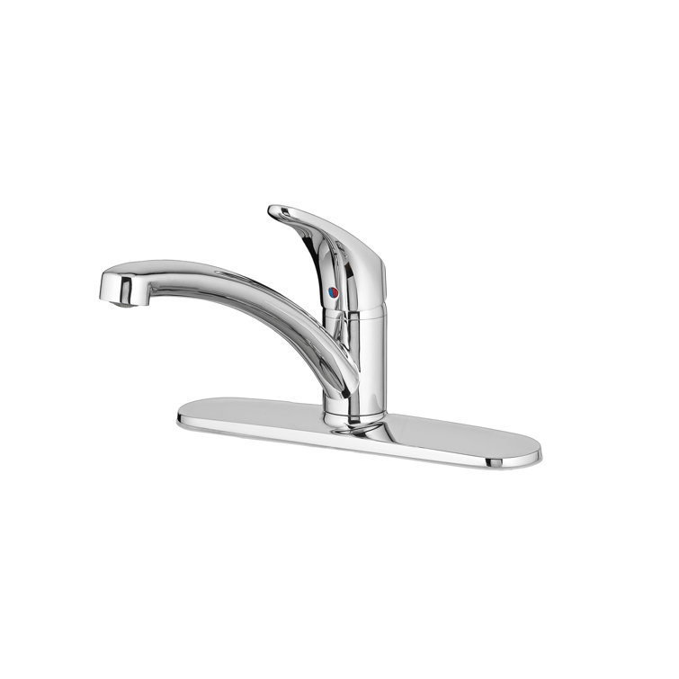 Polished Chrome Single Handle Transitional Kitchen Faucet