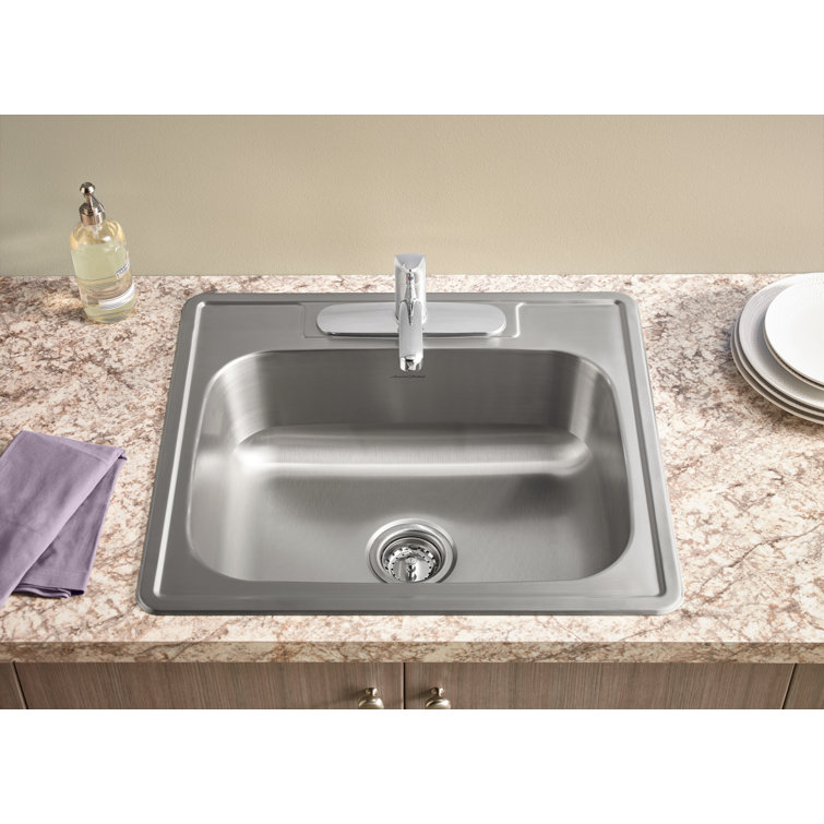 Polished Chrome Single Handle Transitional Kitchen Faucet