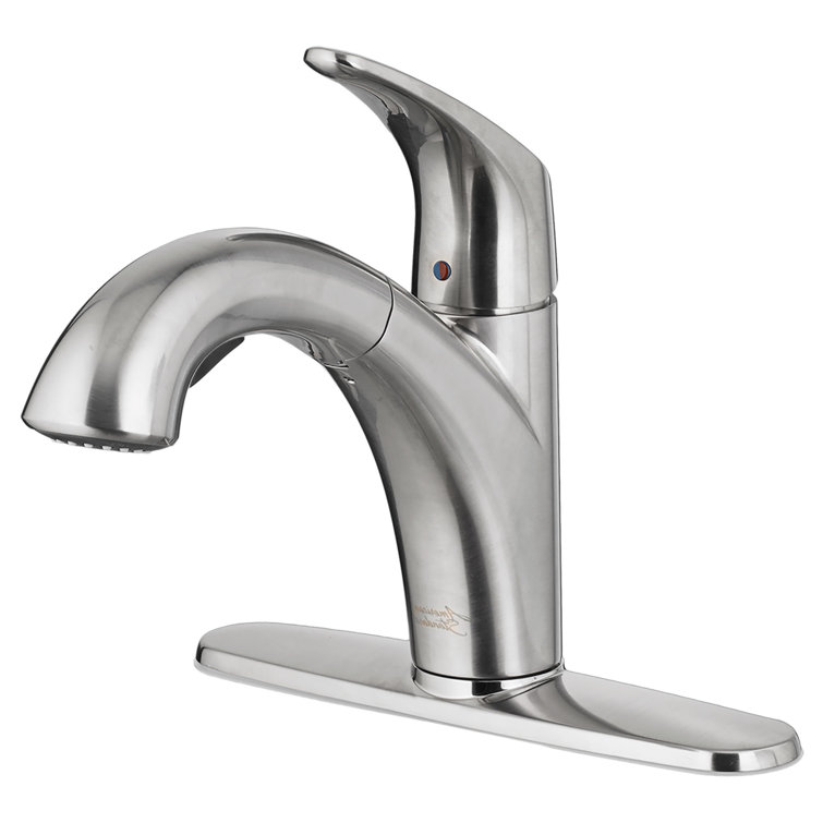 Stainless Steel Single Handle Pull-Out Kitchen Faucet