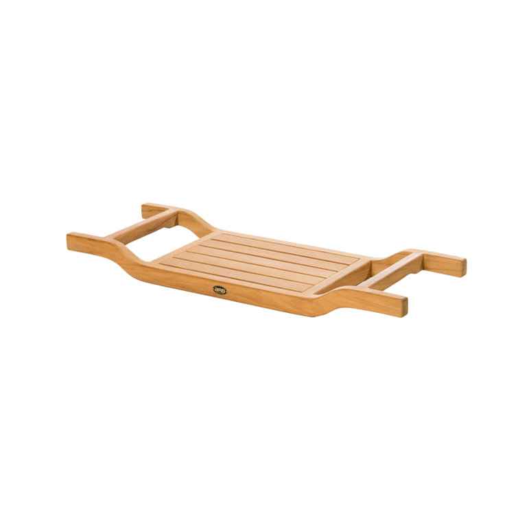Coach 34.5" Teak Wood Tub Caddy and Seat