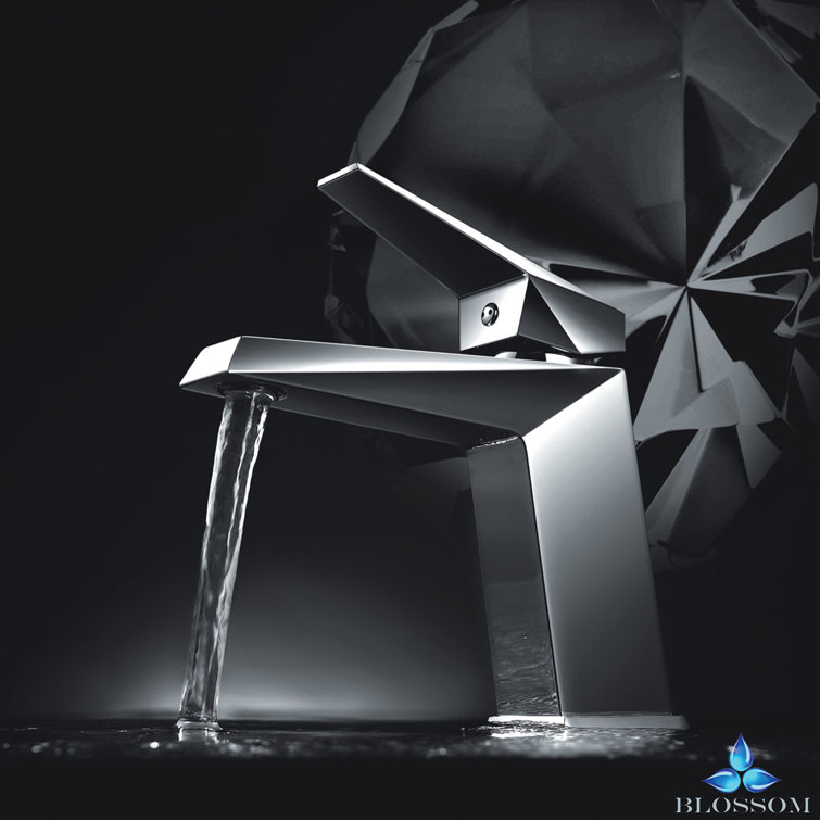 Blossom Chrome Single-Hole Modern Bathroom Faucet
