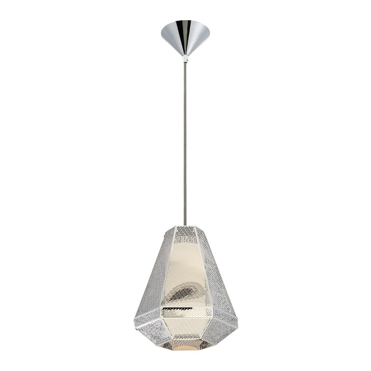 Chrome Frosted Glass Mini Pendant Light