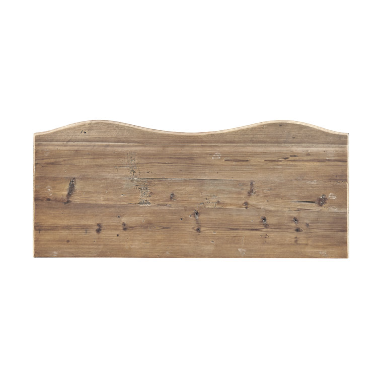 Solid Pine Brown Bow Front Chest with Dovetail Drawers