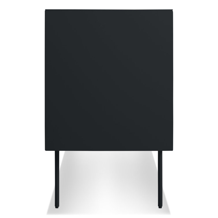 Oblivion Walnut Clad 2-Door Steel-Legged Sideboard