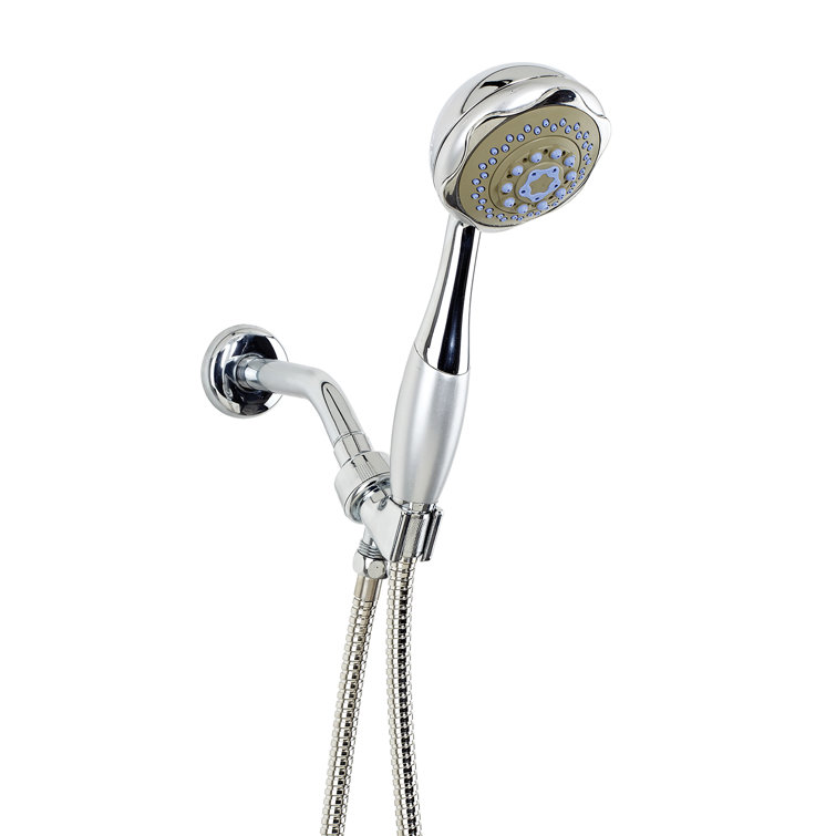Chrome Handheld Shower Head with Pulse and Rain Settings