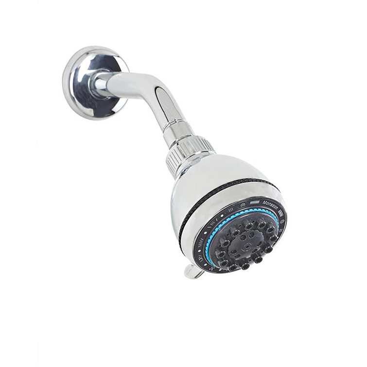 Chrome Wall Mounted 8-Function Adjustable Shower Head