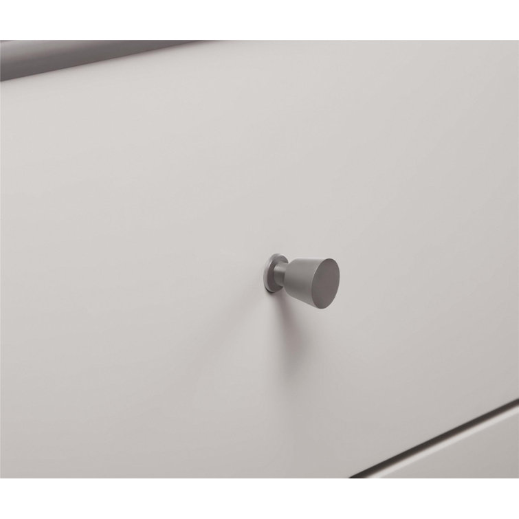 Gray Double Nursery Dresser with Soft Close Drawers
