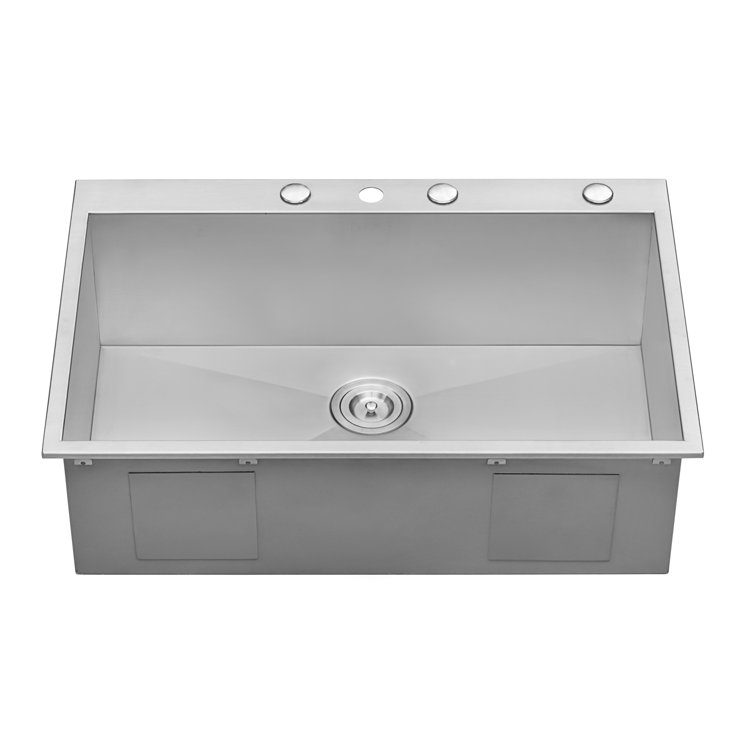 Ruvati 33 x 22 Inch Stainless Steel Drop-In Kitchen Sink