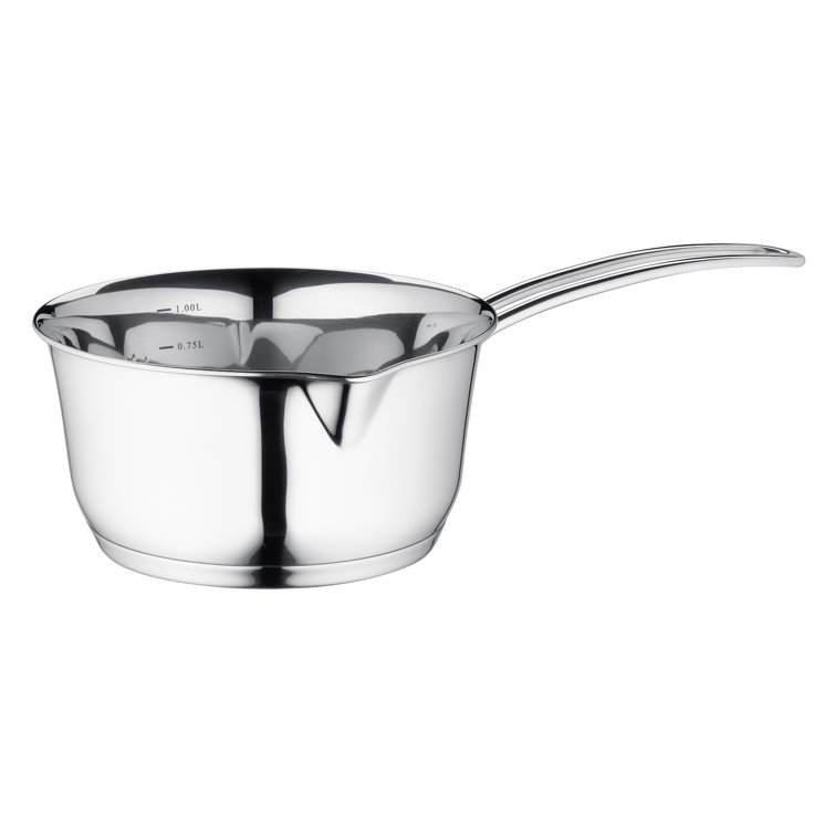 Stainless Steel Non-Stick Saucepan with Pour Spout, 1 qt