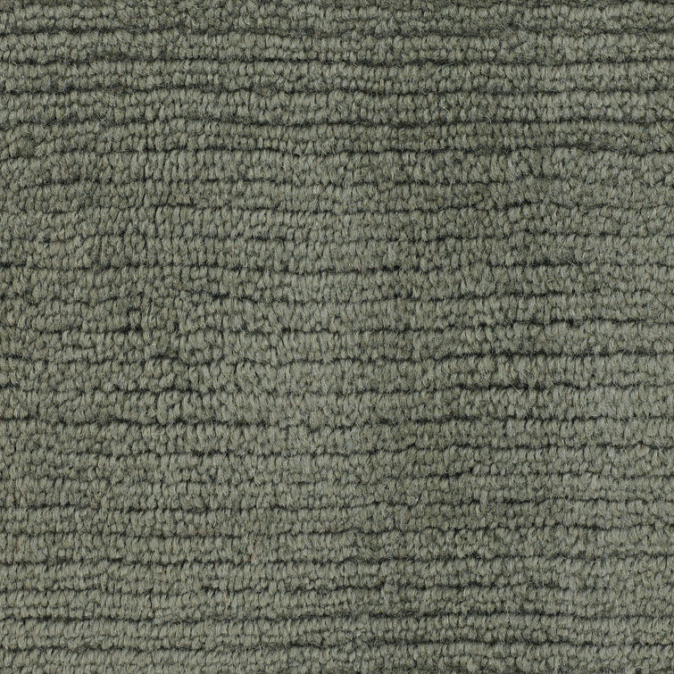Ferno Hand-Tufted Gray Wool Rectangular Area Rug 5' x 7'