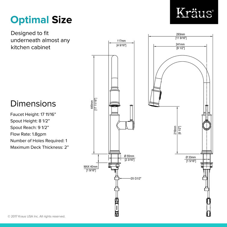 Stainless Steel Single Handle Pull Down Kitchen Faucet
