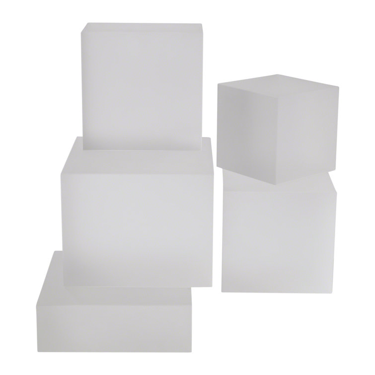 Large Handmade Crystal Cube Candle Holder