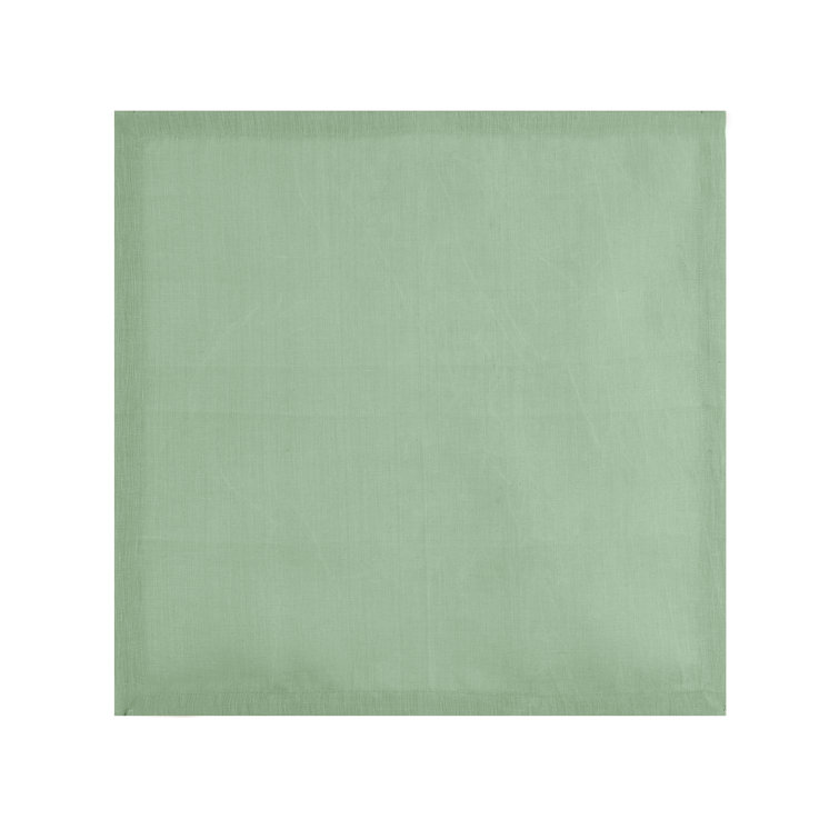 Green Linen Box-Shaped Table Tissue Set of Four