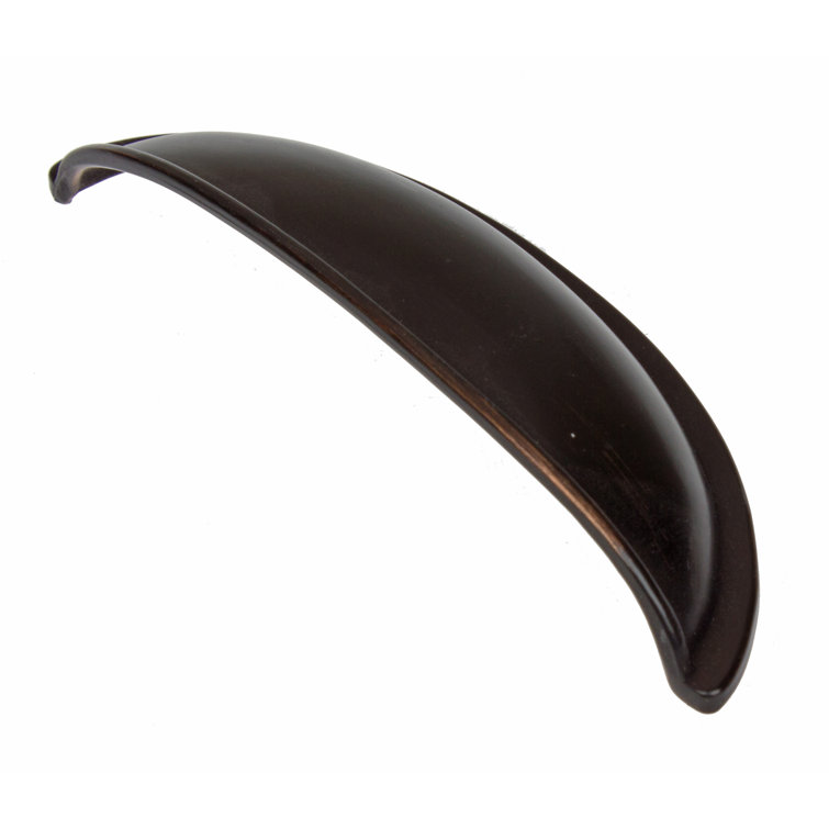 Oil Rubbed Bronze Steel Cup Pull with Mounting Hardware