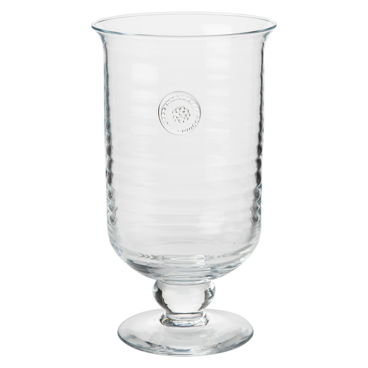 Clear Glass French Country Hurricane Vase