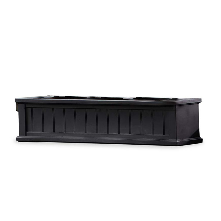 Cape Cod Black Polyethylene 36-Inch Self-Watering Outdoor Window Box