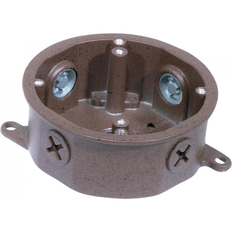 Old Bronze 4" Steel Outdoor Junction Box