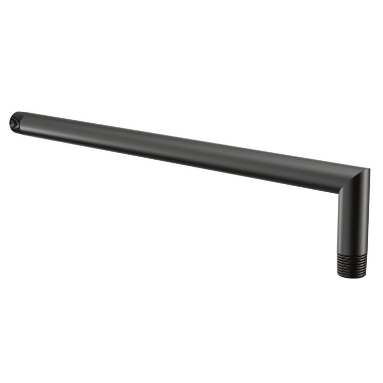 Matte Black Modern Wall-Mounted Shower Arm