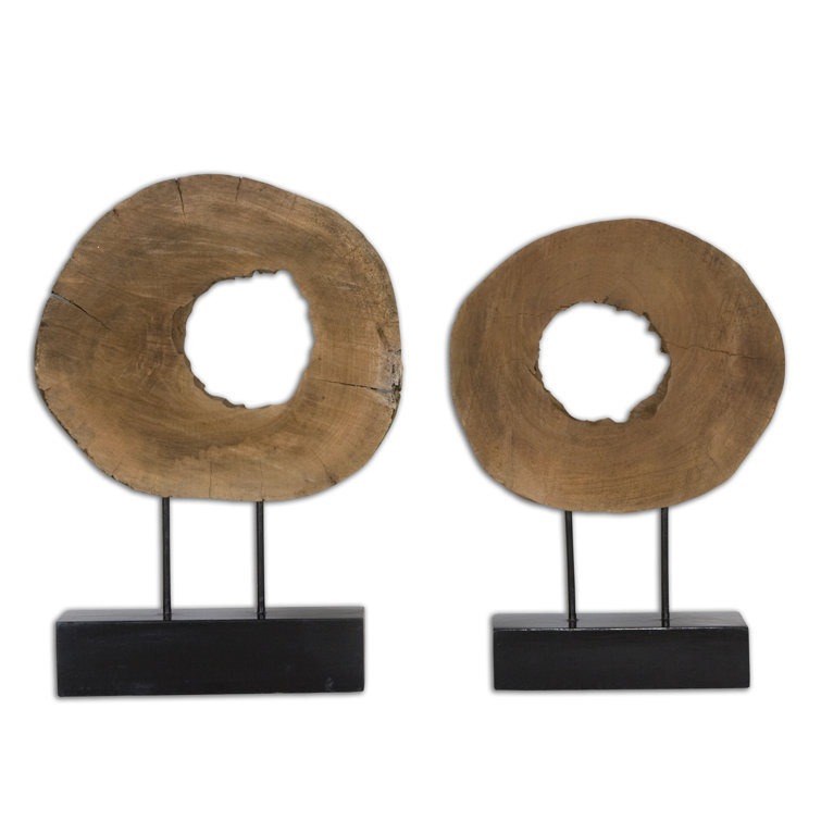 Ashlea Brown Mango Wood Log Sculpture Set