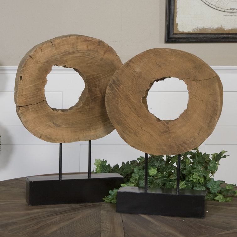 Ashlea Brown Mango Wood Log Sculpture Set