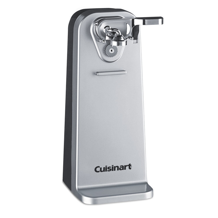 Chrome Electric Can Opener with Power Cut Blade