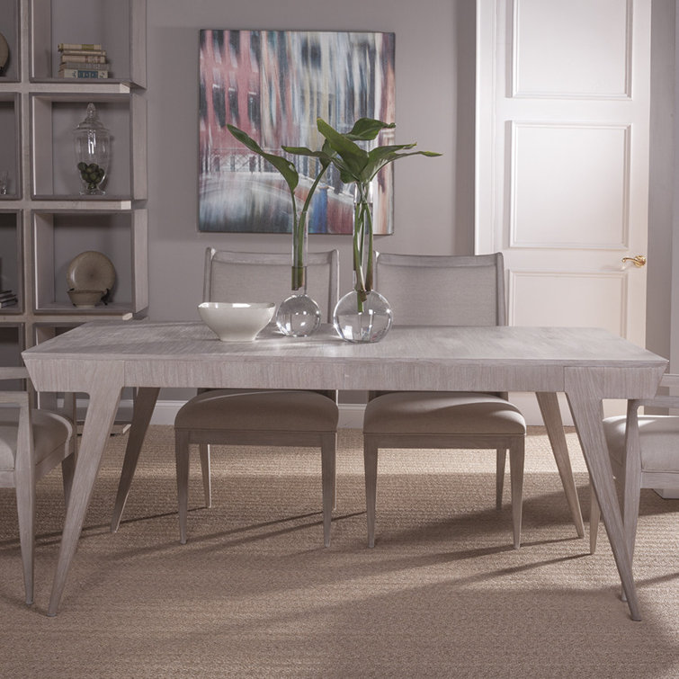 Bianco Extendable Rectangular Mahogany Dining Table for Eight