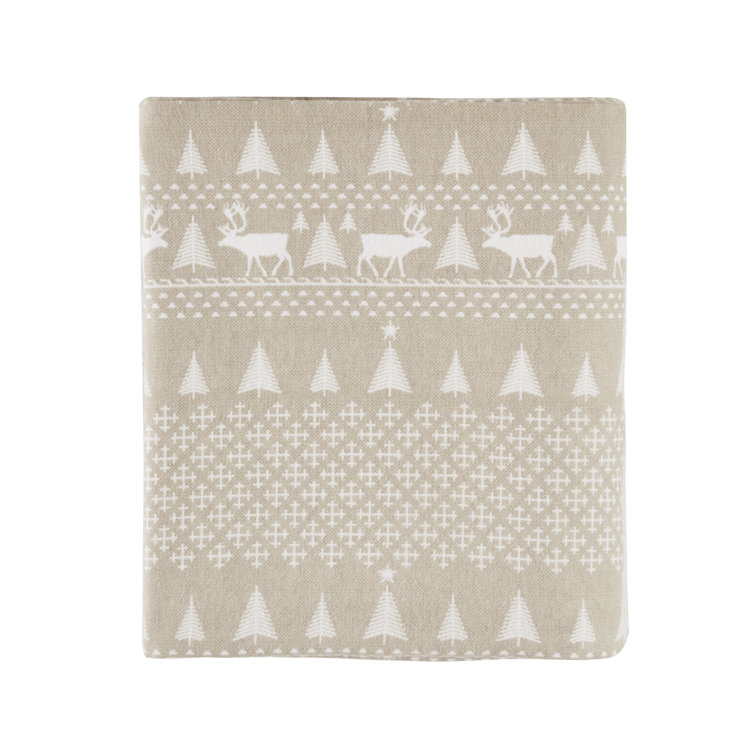 Queen Blue Plaid Cotton Flannel Sheet Set