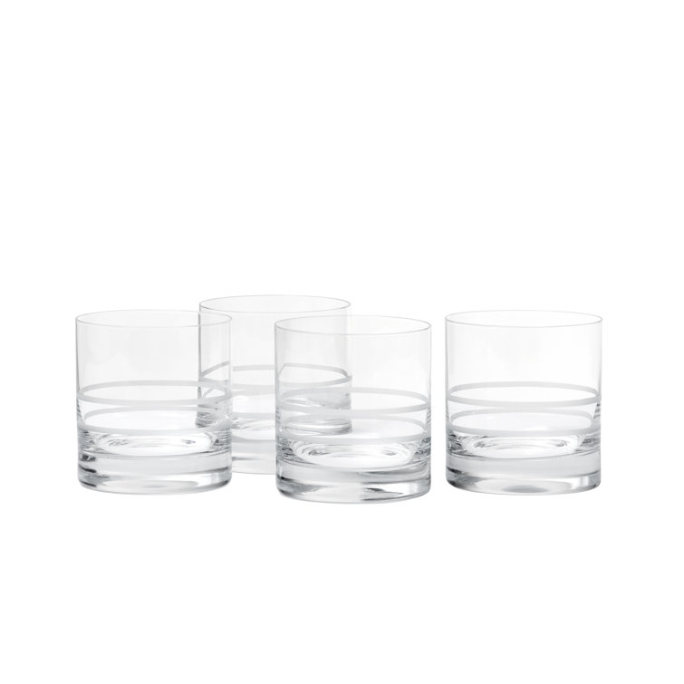 Crafthouse Clear Tritan Crystal 13.5oz Whiskey Glass Set of 4