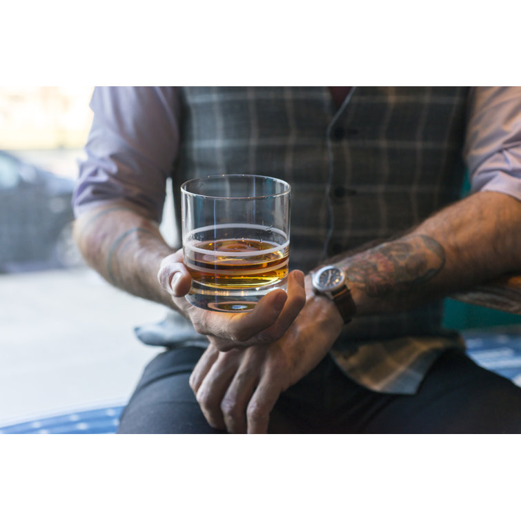Crafthouse Clear Tritan Crystal 13.5oz Whiskey Glass Set of 4