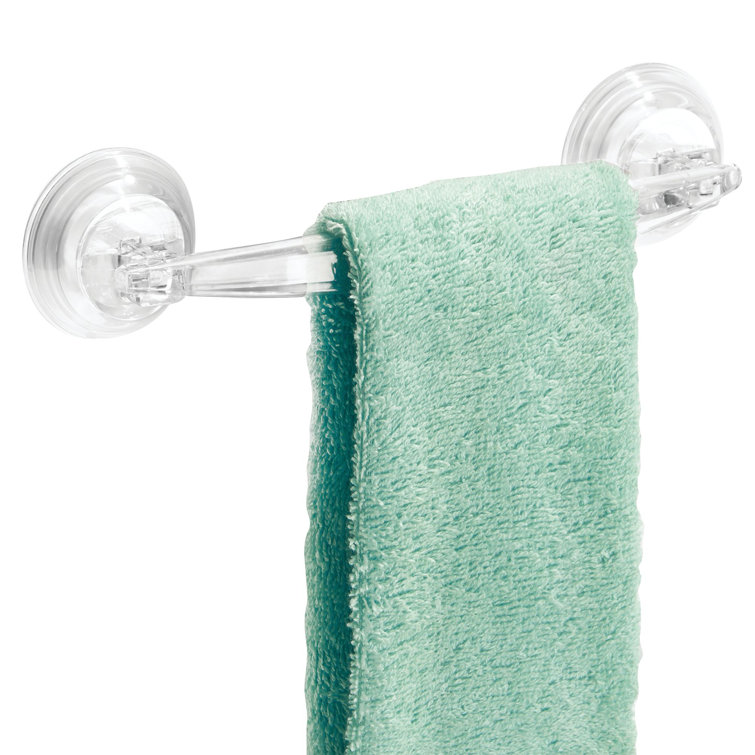 Clear Plastic Wall Mounted Suction Towel Bar
