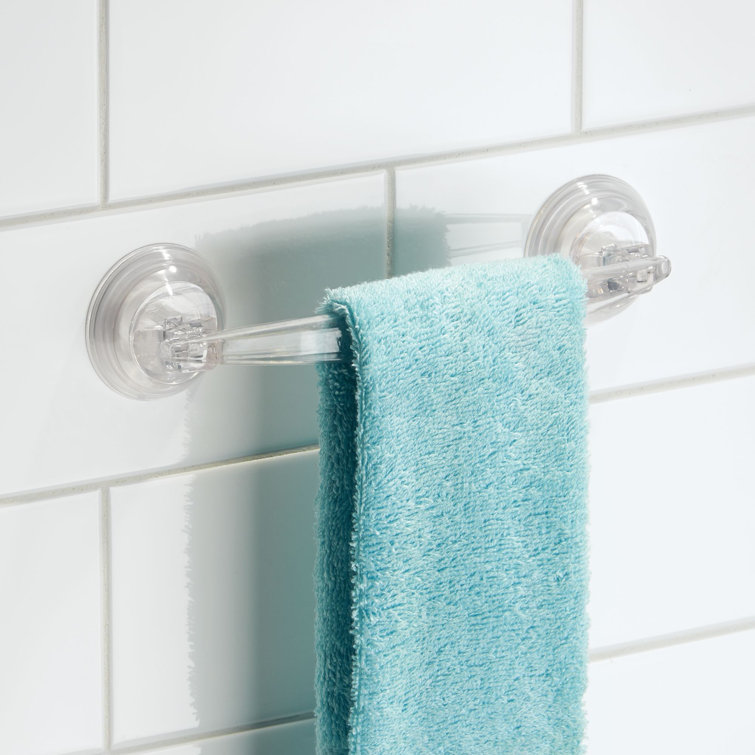 Clear Plastic Wall Mounted Suction Towel Bar