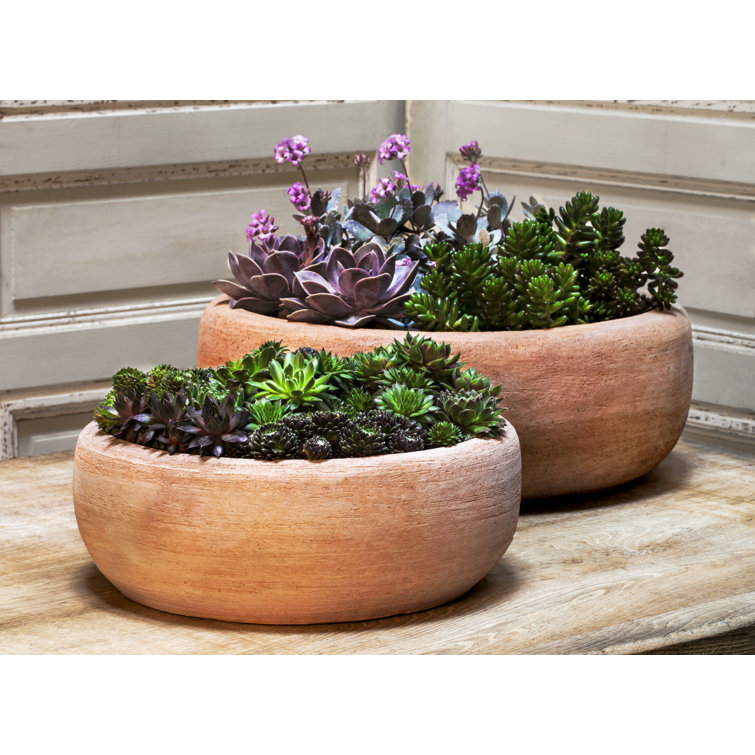 Annalise Artisanal Terra Cotta Planter Set for Indoor & Outdoor