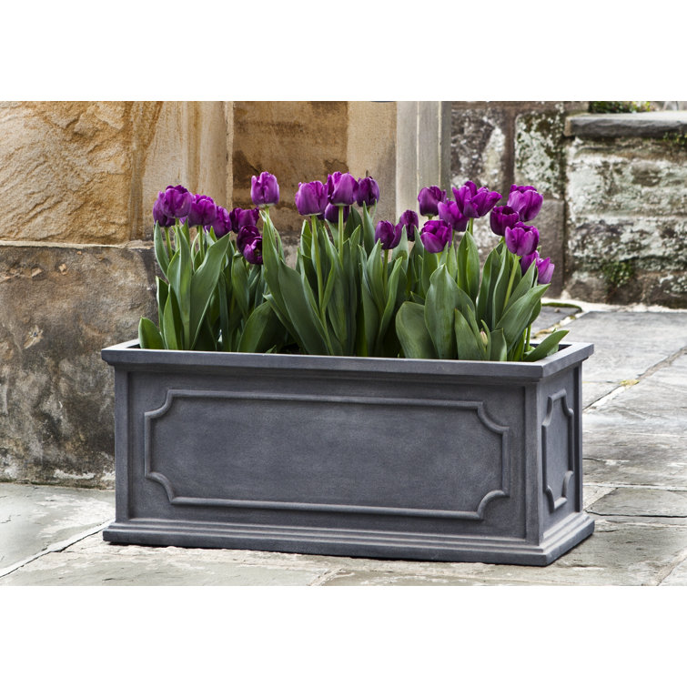 Hampshire Handcrafted Rectangular Planter in Lead Lite