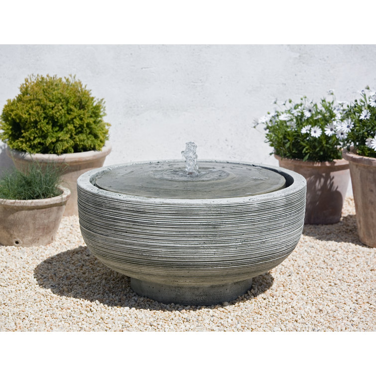 Natural Cast Stone Weather Resistant Floor Fountain