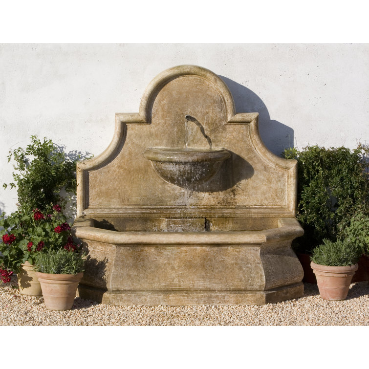 Graystone Weather Resistant Wall Fountain with Light