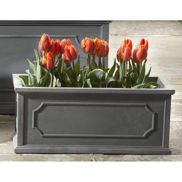 Hampshire Handcrafted Rectangular Planter in Lead Lite