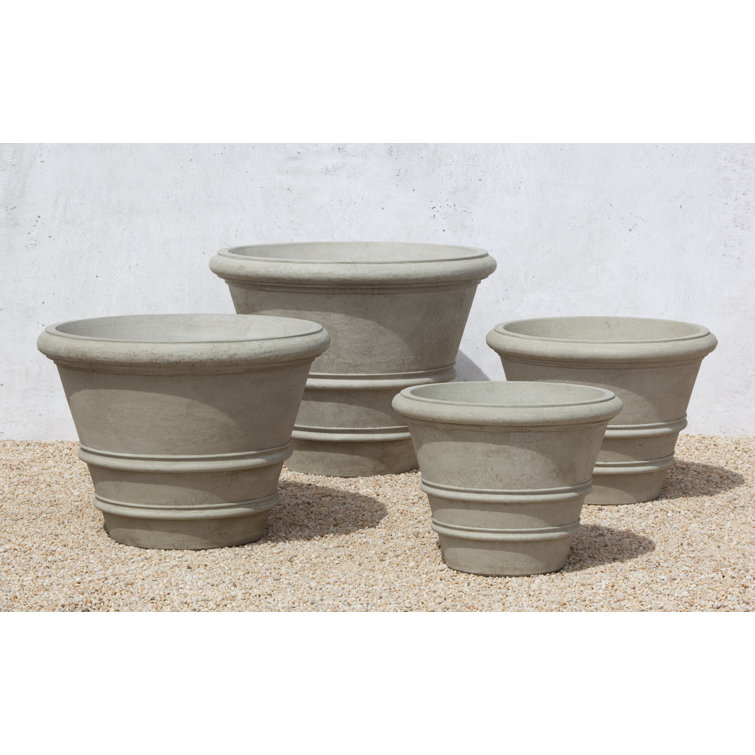 Large Copper Bronze Concrete Outdoor Planter