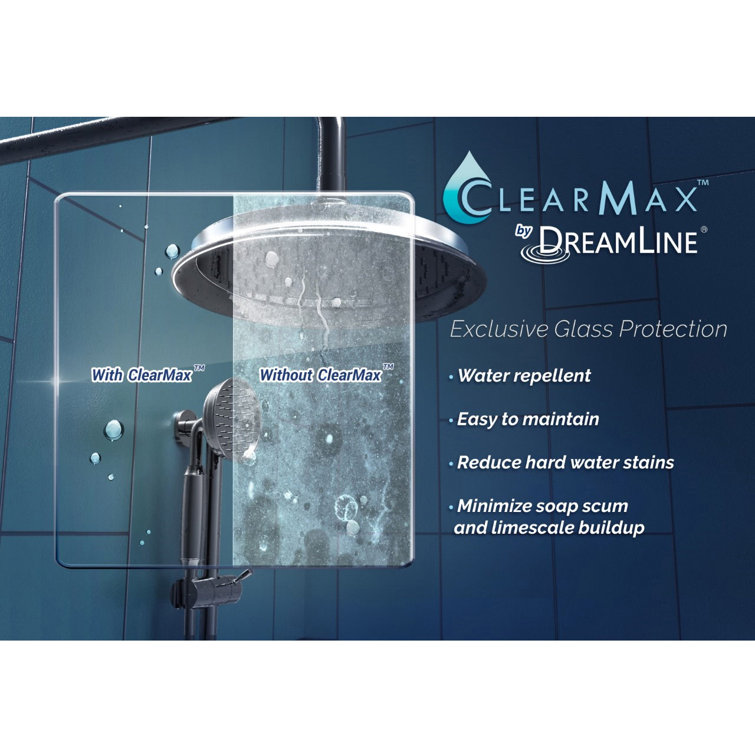 Duet 60" Frameless Clear Glass Sliding Shower Kit with Brushed Nickel Finish