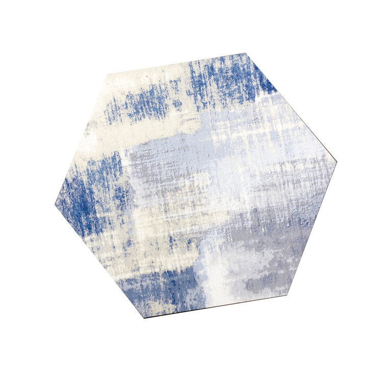 Modern Farmhouse Blue Matte Hexagonal Wall Tile