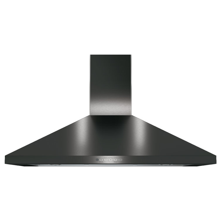 30" Black Stainless Steel Convertible Wall Mount Range Hood