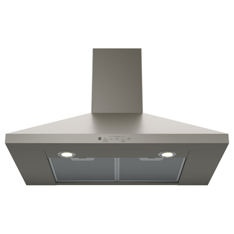 30" Slate Convertible Wall Mount Range Hood with Night Light