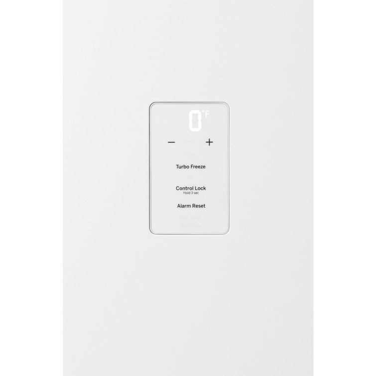 White Frost-Free Upright Freezer with Electronic Controls
