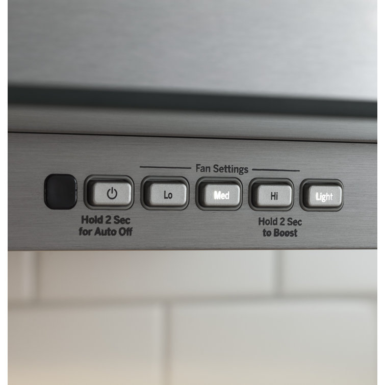 30" Stainless Steel Convertible Wall Mount Range Hood with Glass Canopy