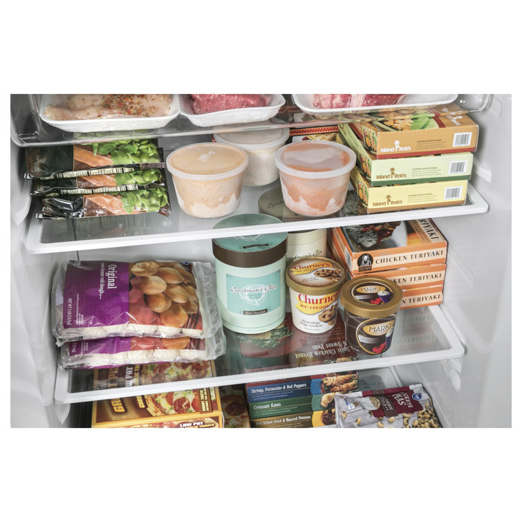 White Frost-Free Upright Freezer with Electronic Controls