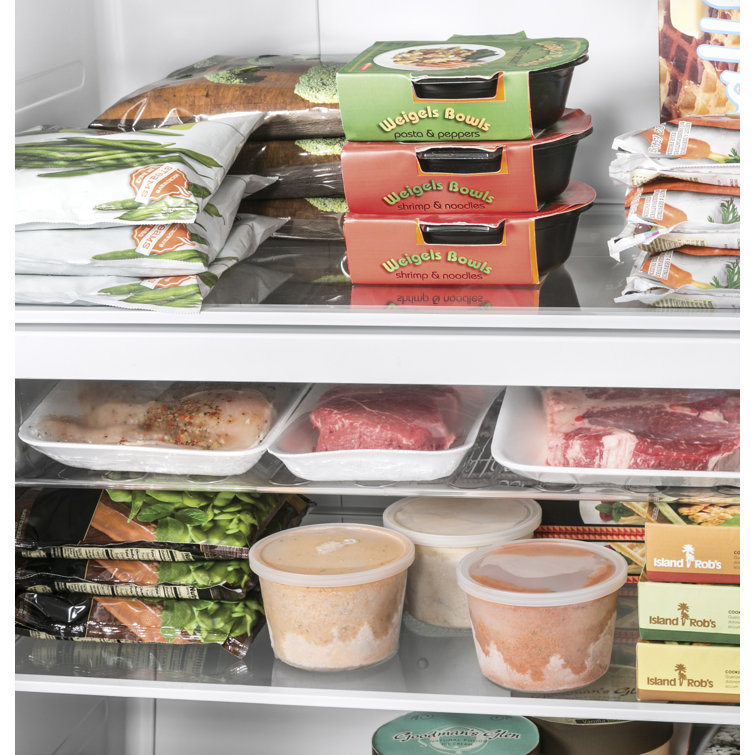 White Frost-Free Upright Freezer with Electronic Controls