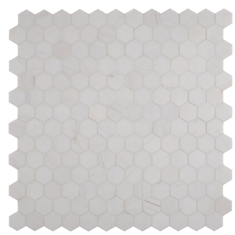 Bianco Dolomite White Marble Hexagon Mosaic Tile